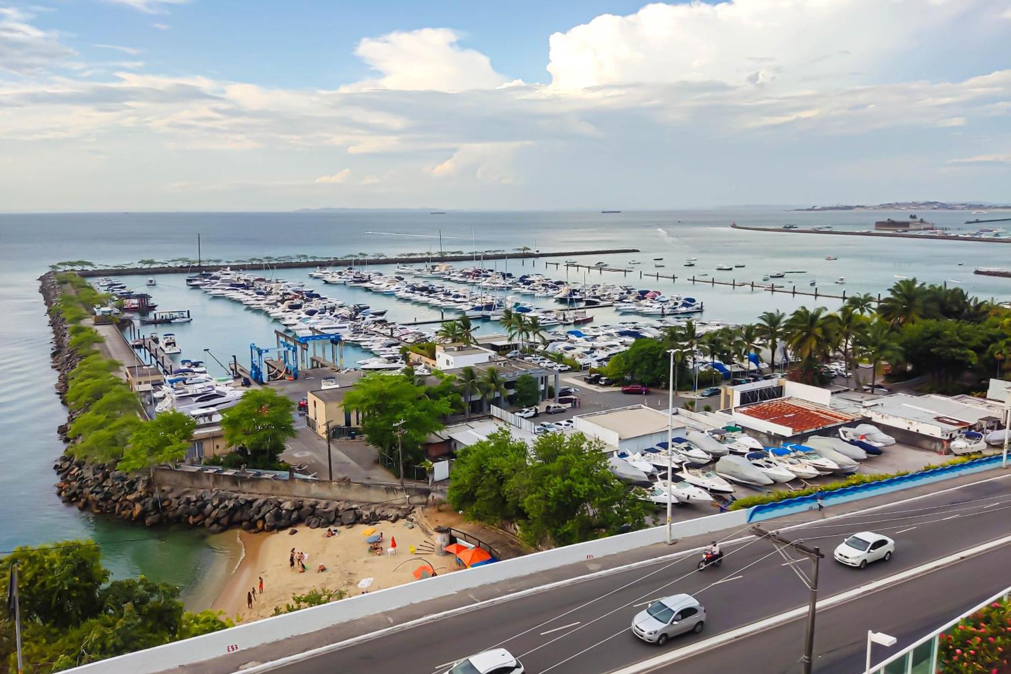 萨尔瓦多Cloc Marina Vista Mar P/ A Baia De Todos Os Santos公寓 外观 照片