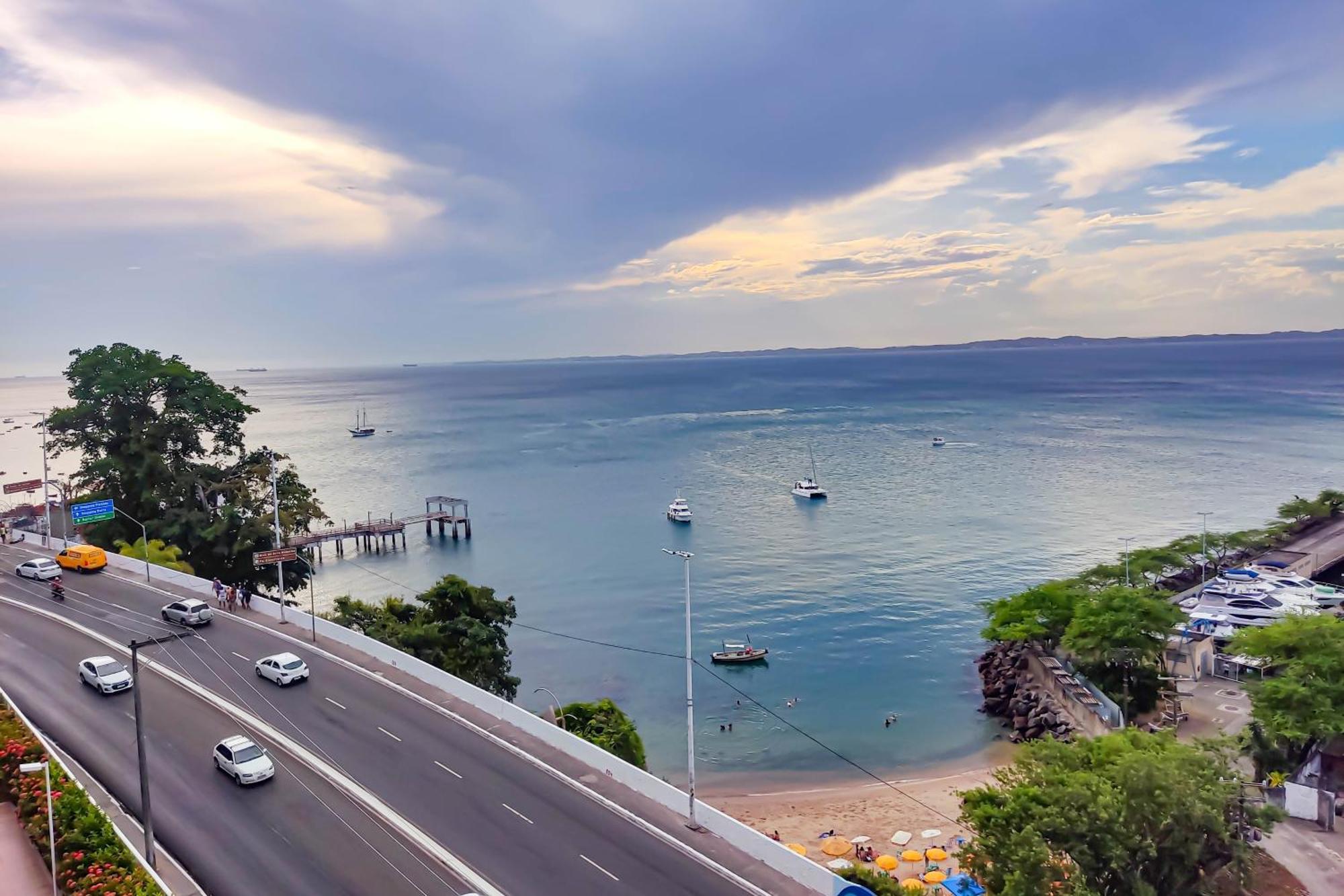 萨尔瓦多Cloc Marina Vista Mar P/ A Baia De Todos Os Santos公寓 外观 照片